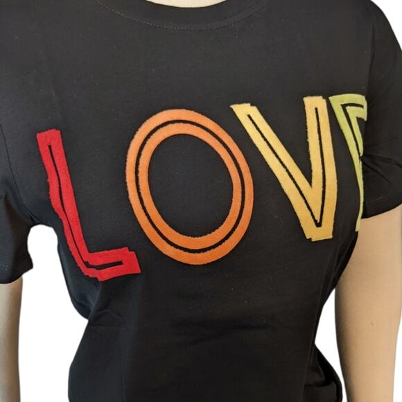 HAYDEN FUZZY LOVE Black T-Shirt NOT a Graphic Tee Large - Picture 8 of 13